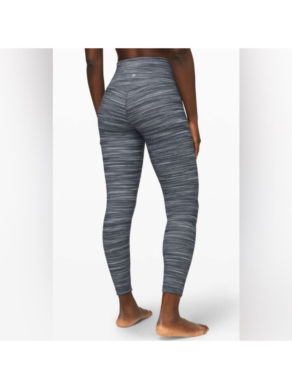 Lululemon Leggings Womens 4 Gray Align Mini Space Dye Herringbone Yoga Athletic